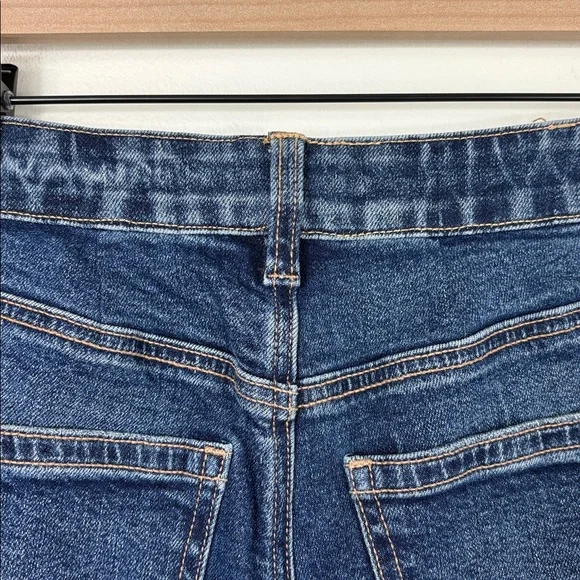 American Eagle Low Rise Baggy Wide Leg Women’s Size 6 Short New Dark Wash - Picture 10 of 11